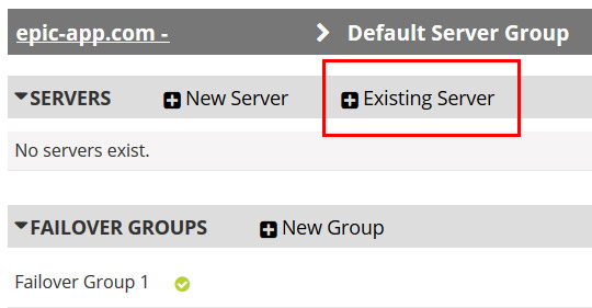 add existing server back