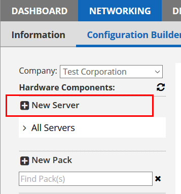 create new server or device