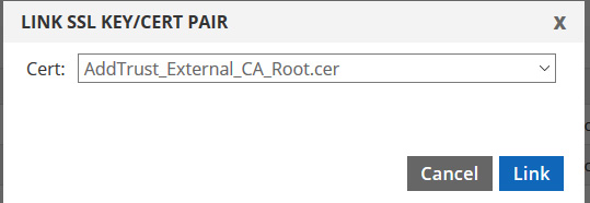 Select a SSL Certificate