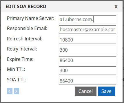 SOA record