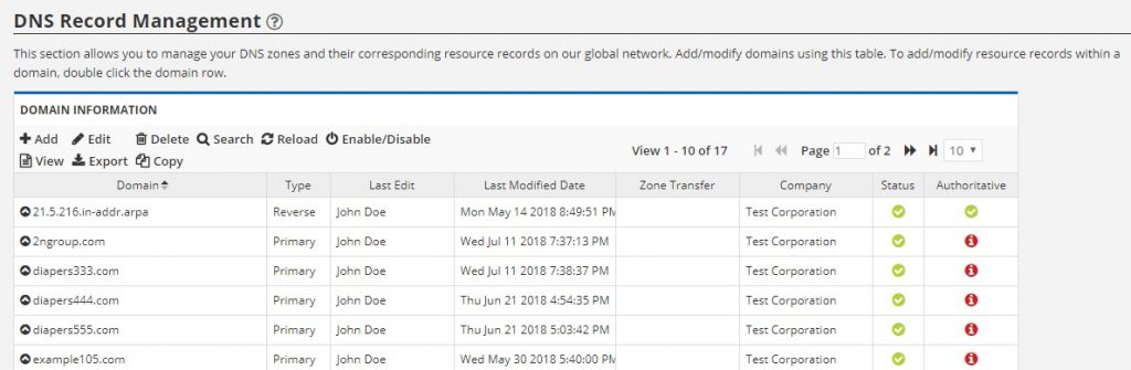 Domains Tab | Total Uptime®