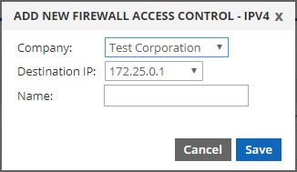 add new firewall access control