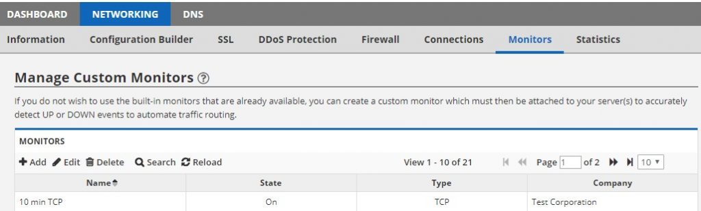 Network Monitor Tab online manual | Total Uptime