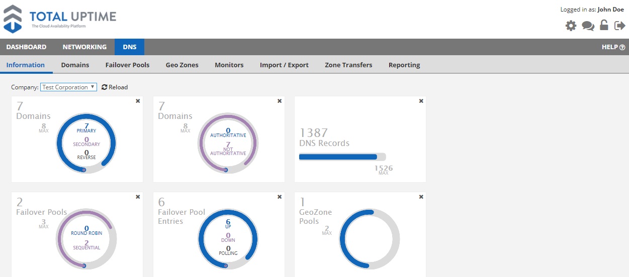 cloud dns page