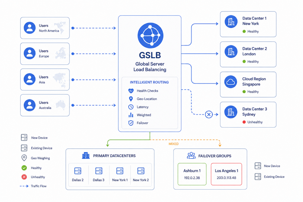 Global Server Load Balancing Architecture